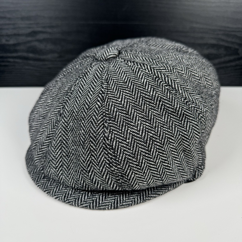 Jaxon Hats Union Wool Blend Newsboy Cap - Gray - Medium - New